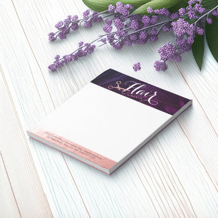 Hair Stylist Hairdresser Beauty Rose Gold Scissors Notizblock