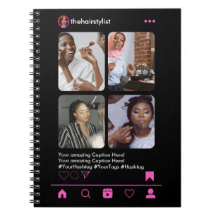 Hair Stylist Instagram Notizblock