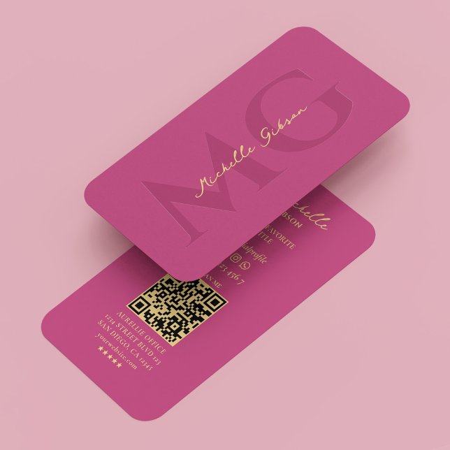 Hair Stylist Lashes Makeup Artist Pink Modern Visitenkarte (Hair Stylist Lashes Makeup Artist Pink Modern Business Card
)