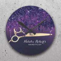 Hair Stylist Magic Lila Glitzer Tropfen Salon