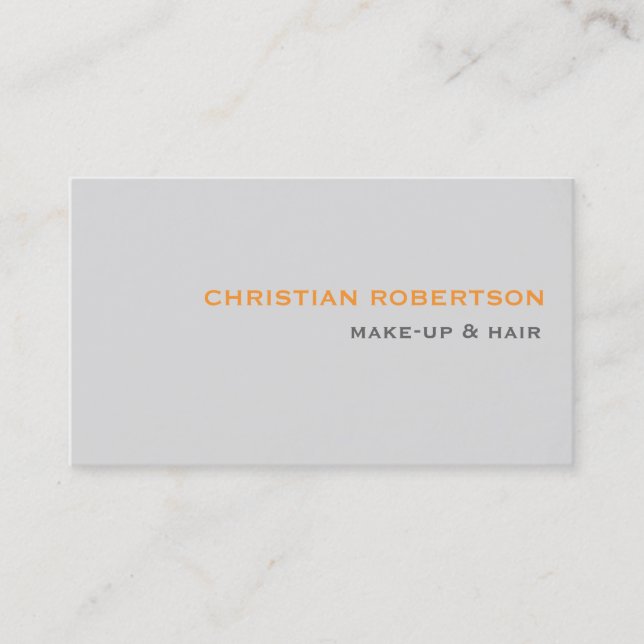 Hair Stylist Makeup Artist Business Card Visitenkarte (Vorderseite)