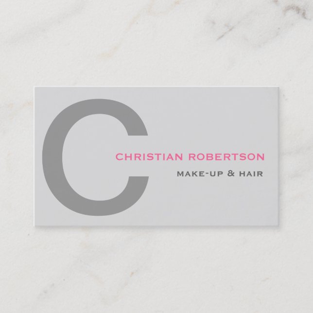 Hair Stylist Makeup Artist Business Card Visitenkarte (Vorderseite)