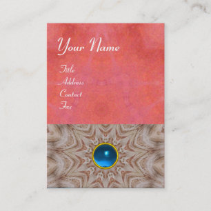 HAIR STYLIST Monogramm, antik rosa, blau Visitenkarte