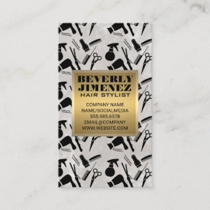 Hair Stylist Muster Visitenkarte