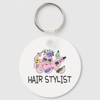 Hair Stylist Octopus Schlüsselanhänger