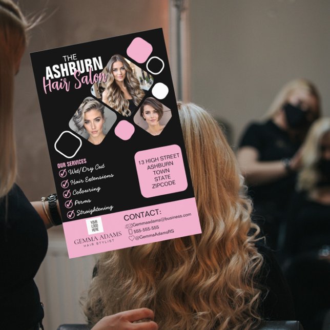 Hair Stylist Poster - Benutzerdefiniertes Design i Flyer (Von Creator hochgeladen)