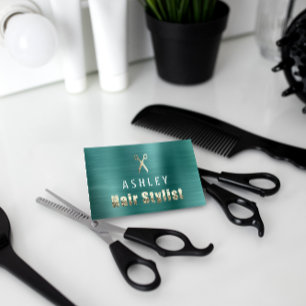 Hair Stylist Salon Aquamarin Goldmedaille Visitenkarte