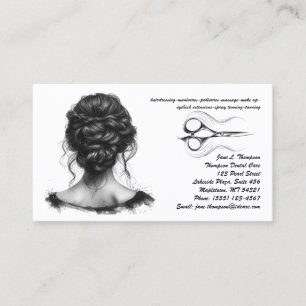 Hair Stylist & Salon Business Card Visitenkarte