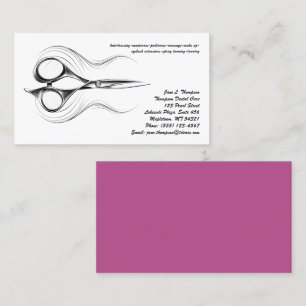 Hair Stylist & Salon Business Card Visitenkarte