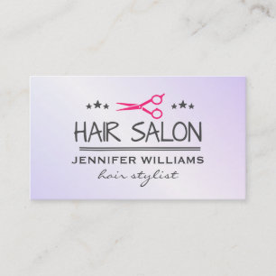 Hair Stylist Salon Shears Visitenkarte