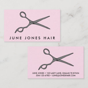 Hair Stylist Scissors Chic Line Zeichnend CUSTOM Visitenkarte