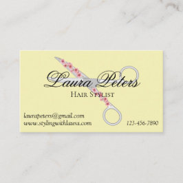 Hair Stylist Scissors - Moderne Visitenkarte