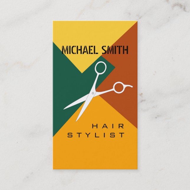 Hair Stylist Termin Retro Farbmuster #10 (Vorderseite)