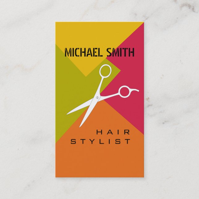 Hair Stylist Termin Retro Farbmuster #12 (Vorderseite)