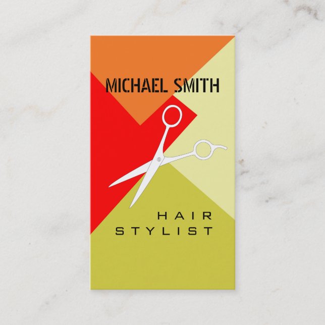 Hair Stylist Termin Retro Farbmuster #13 (Vorderseite)