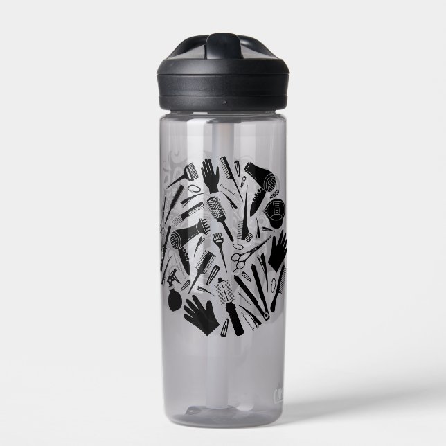 Hair Stylist Trinkflasche (Vorderseite)