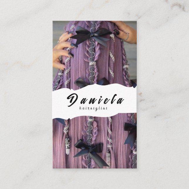 Hair Stylist Visitenkarte (Vorderseite)