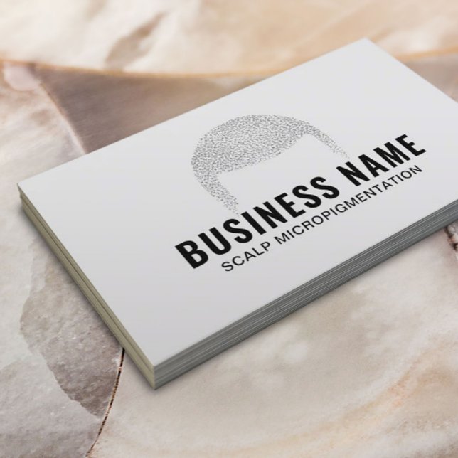 Hair Tattoo Beruflich Scalp Micropigmentation Visitenkarte (Von Creator hochgeladen)
