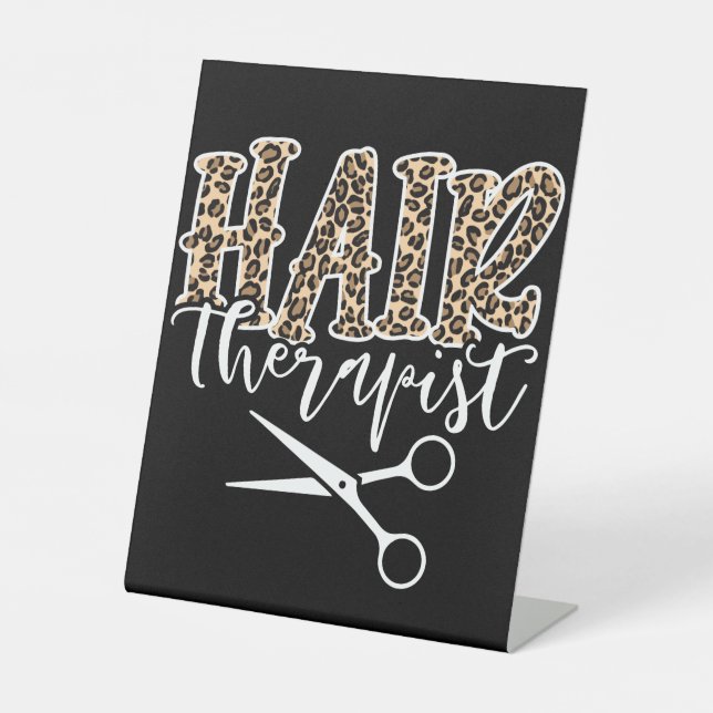 Hair Therapist Hair Styist Hairdirector Sockelschild (Vorderseite)