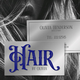 Hair Typograpgy Business Card Visitenkarte