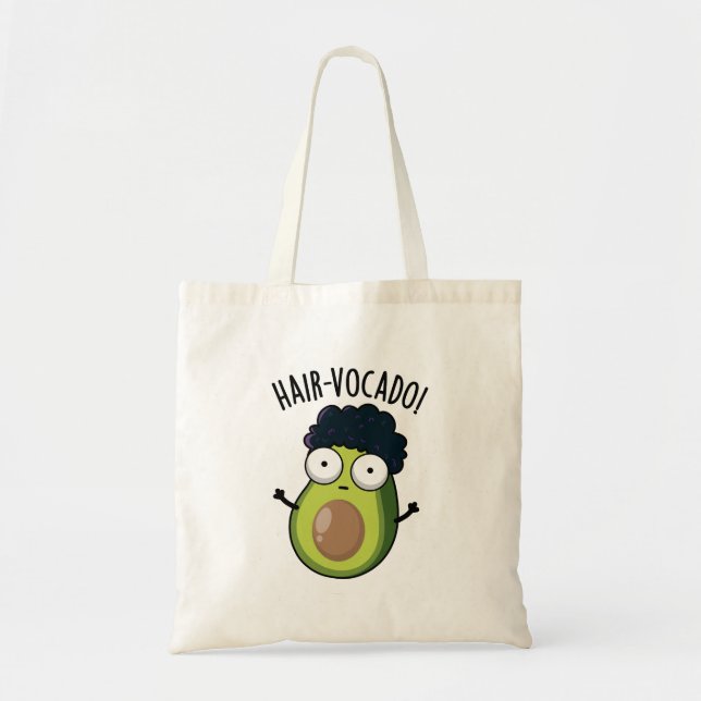 Hair-vocado Funny Avocado Puns Tragetasche (Vorne)