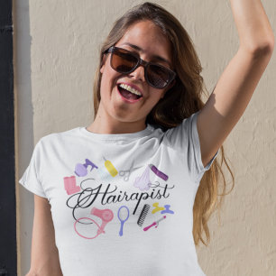 Hairapist Friseur Friseur Stylist Friseur Barber D T-Shirt
