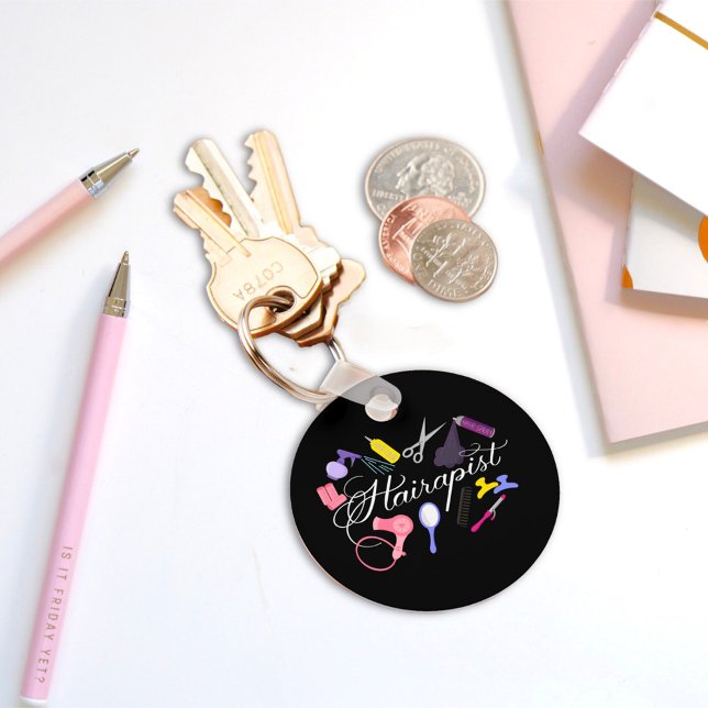 Hairapist Frisör-Frisör-Stylist Barber 2 Schlüsselanhänger (Von Creator hochgeladen)
