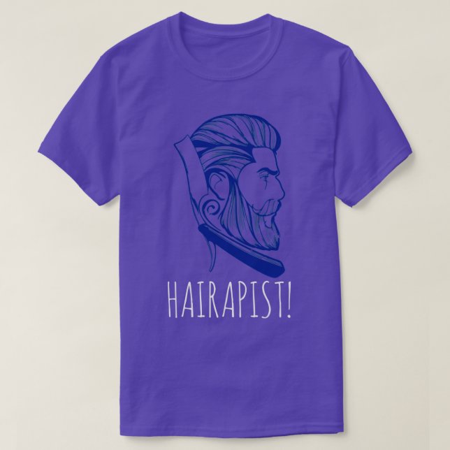 Hairapist Funny Hairdresser Barber Hair Stylist 7 T-Shirt (Design vorne)