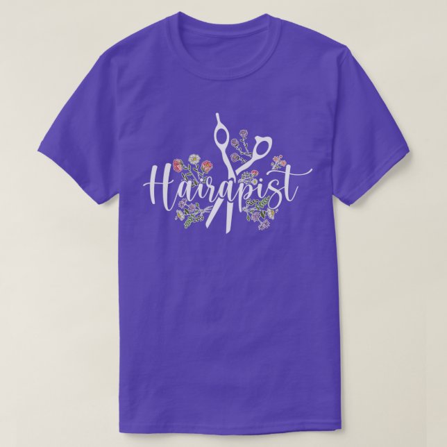 Hairapist Hair Stylist T-Shirt (Design vorne)