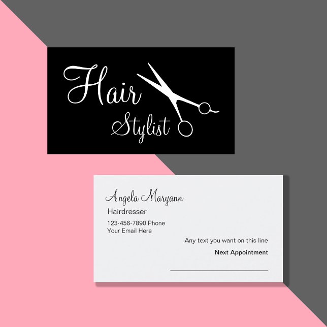 Hairdresser Business Cards Terminkarte (Von Creator hochgeladen)