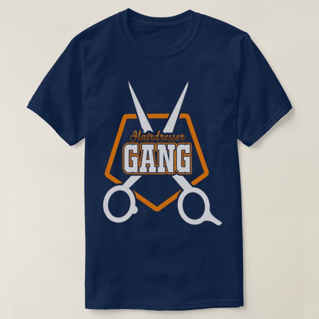 Hairdresser Gang Barbershop T-Shirt (Design vorne)