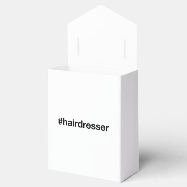 HAIRDRESSER Hashtag Geschenkschachtel (Geöffnet)