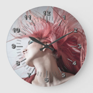 Hairdressy Große Wanduhr