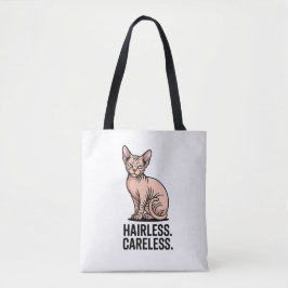 Hairless Careless Sphynx Cat Attitude Art