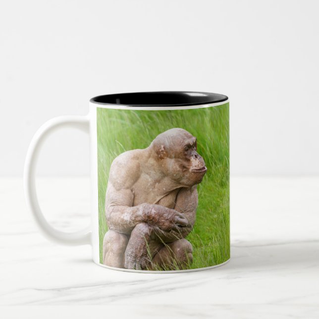 Hairless Chimpanze Zweifarbige Tasse (Links)