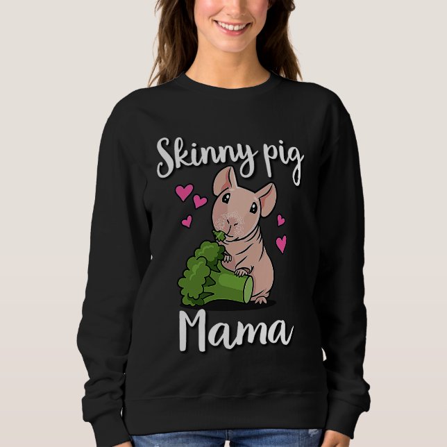Hairless Guinea Pig  7 Sweatshirt (Vorderseite)