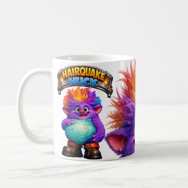 Hairquake Funny Monster  Kaffeetasse (Links)