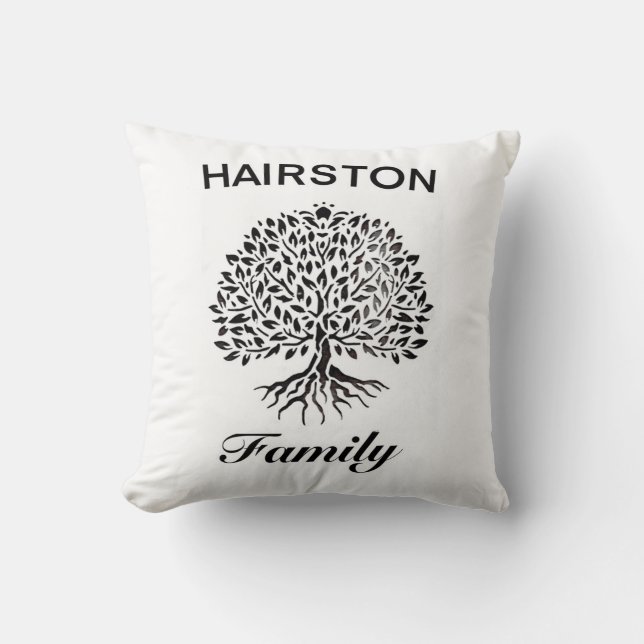 Hairston Family Tribute Throw Kissen (Vorderseite)
