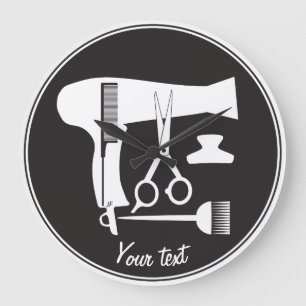 Hairstyles tools große wanduhr
