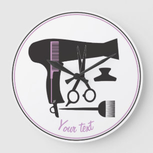 Hairstyles tools große wanduhr