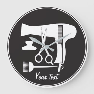 Hairstyles tools große wanduhr