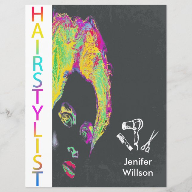 Hairstylist Flyer (Vorne)