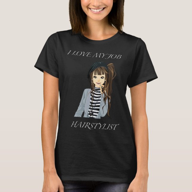 Hairstylist & Nail Beautician T-Shirt (Vorderseite)