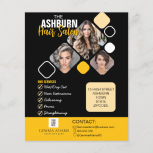 Hairstylist-Plakat mit individuellem Design in Sch Flyer