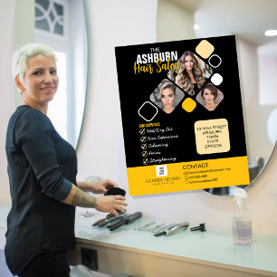 Hairstylist-Plakat mit individuellem Design in Sch Flyer
