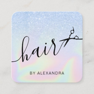 Hairstylist Quadratische Visitenkarte