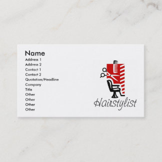 Hairstylist-Visitenkarten Visitenkarte