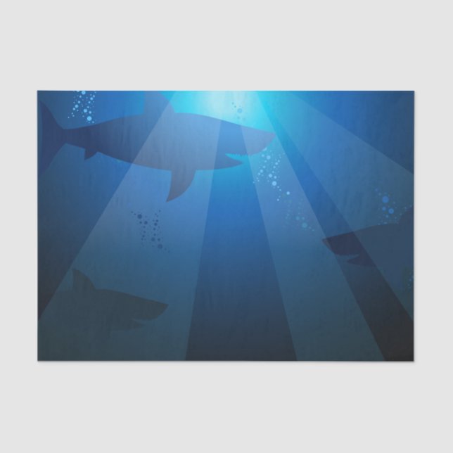 Haischwimmen Seidenpapier (Vorderseite)