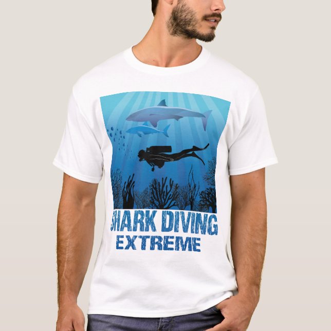 Haitauchen Extreme Scuba Diver T-Shirt (Vorderseite)
