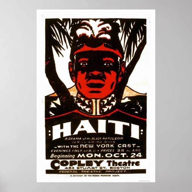 Haiti Black Napoleon 1938 WPA Poster (Vorne)